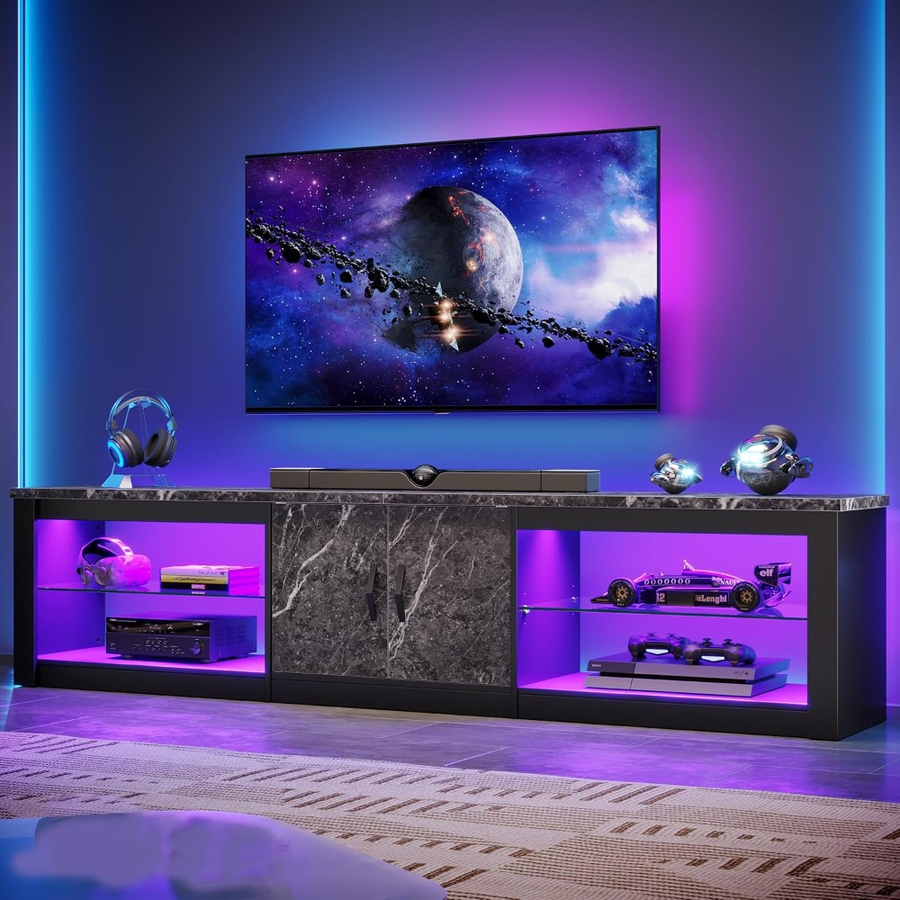 Gaming Console Room - حامل تلفزيون 80 بوصة للتلفزيونات من