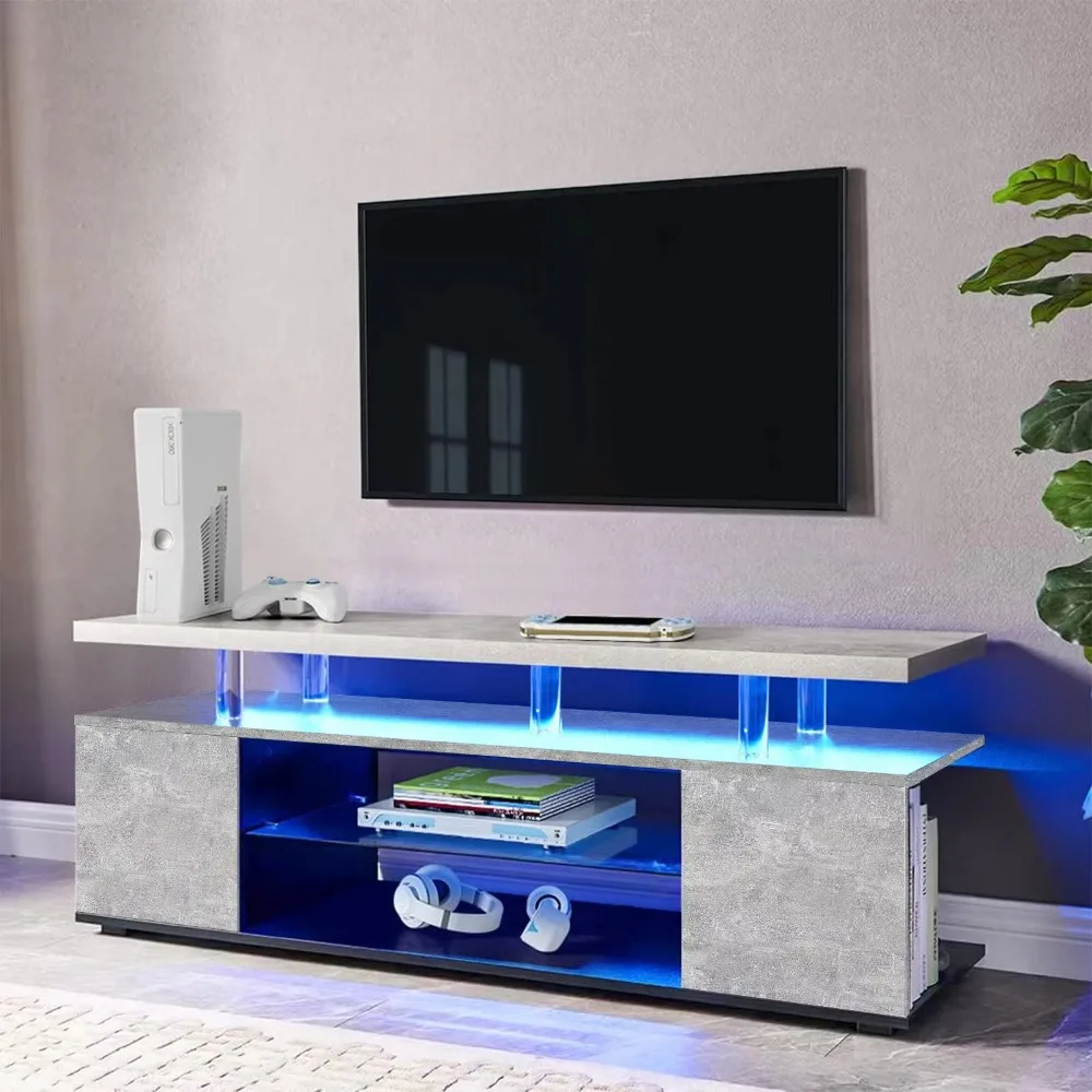 Gaming Console Cabinet - حامل تلفزيون لشاشة 70 بوصة، طاولة