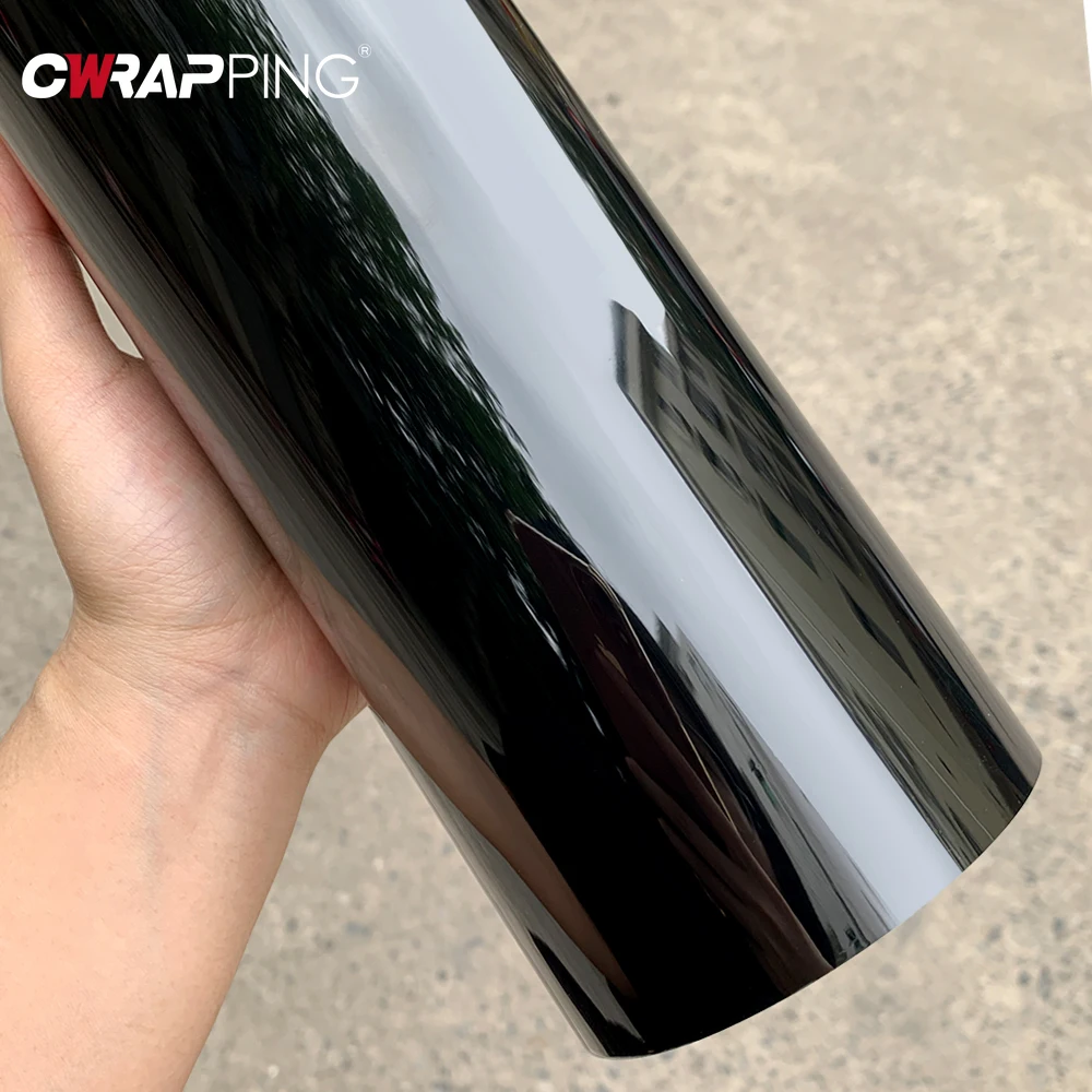 Console Skin Wrap - ملصق لاصق من الفينيل الأسود اللامع