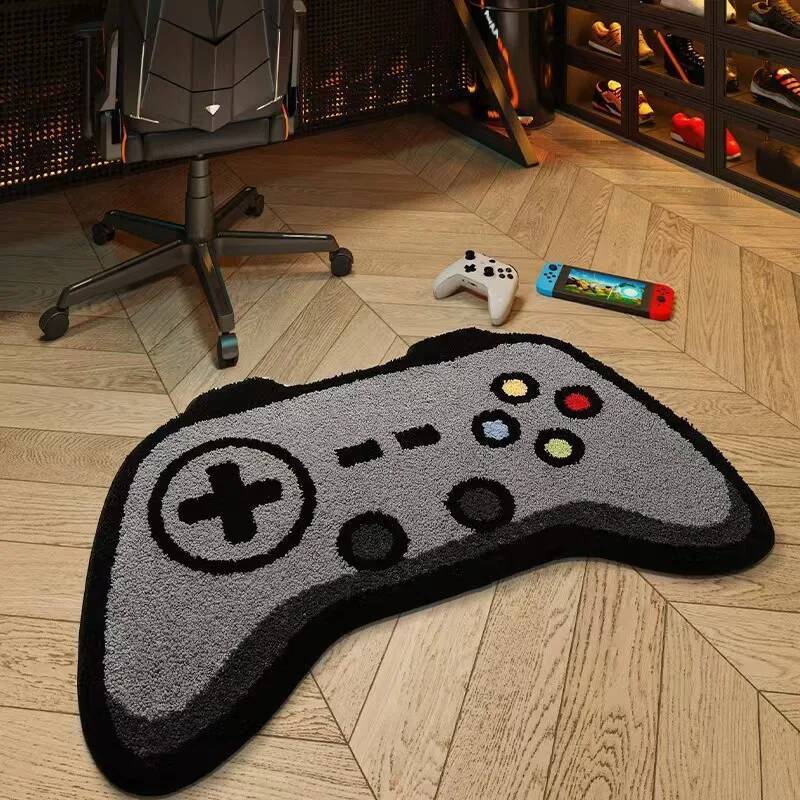 Gaming Console Room - سجادة على شكل وحدة تحكم ألعاب،