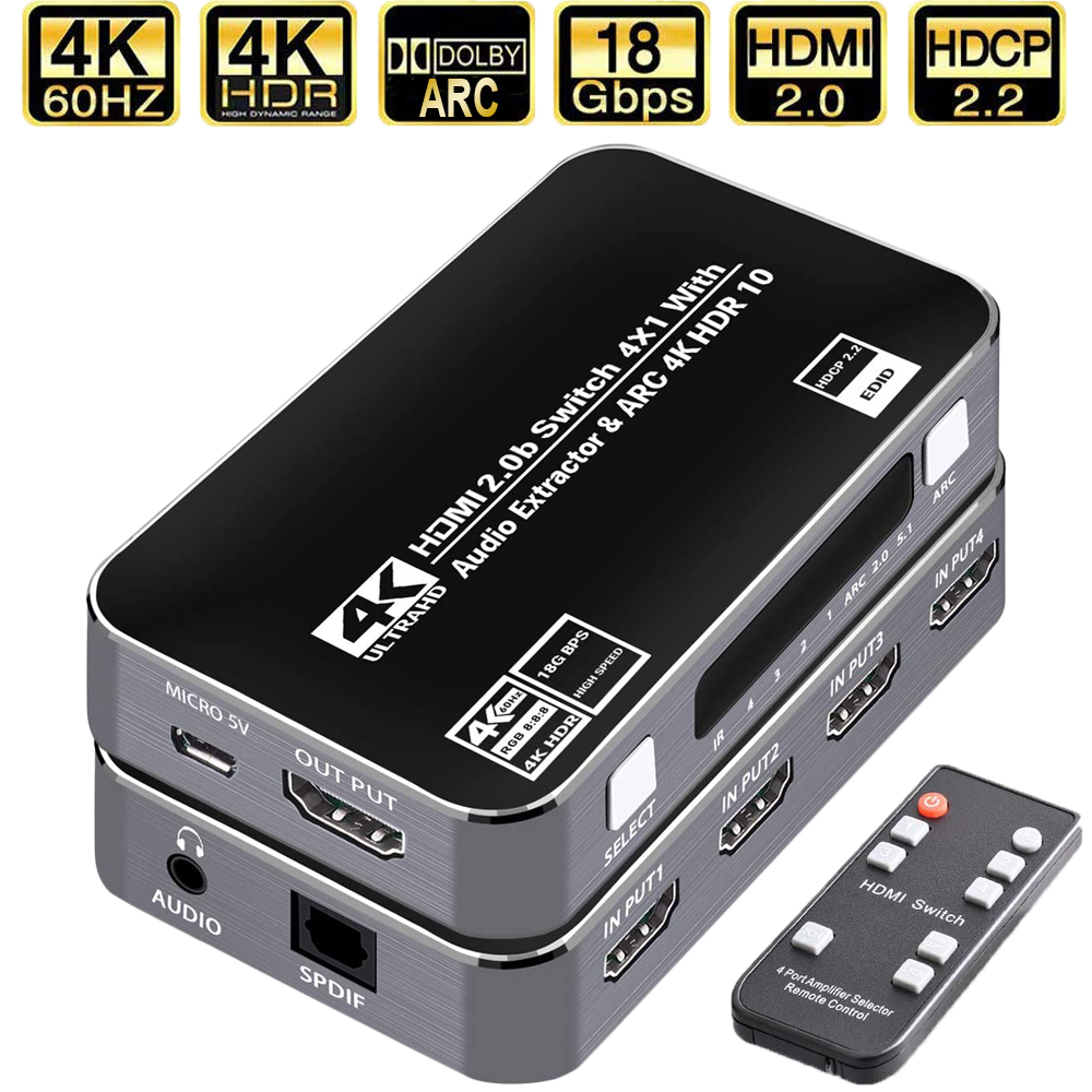 Gaming Console Bundle - محول HDMI بدقة 4K وتردد 60