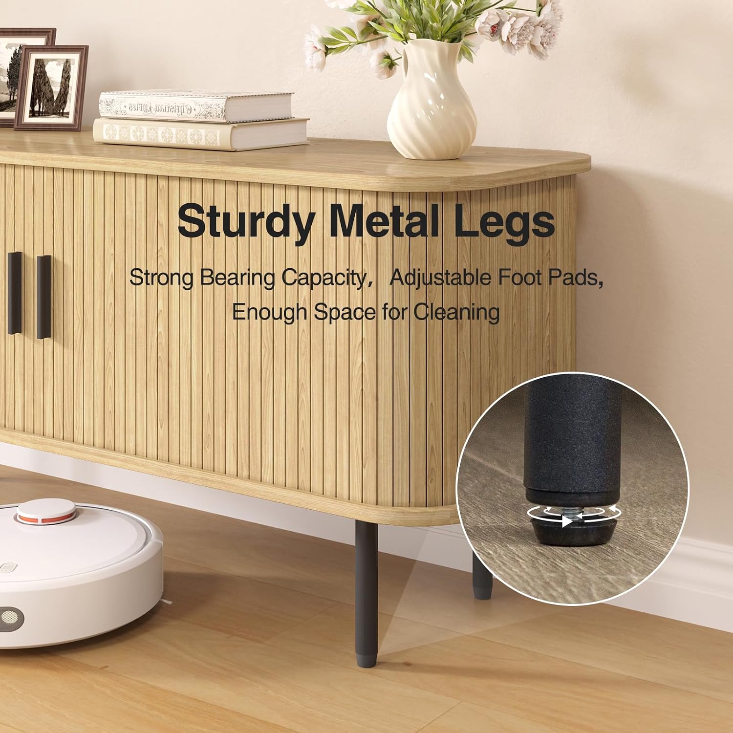 طاولة تلفاز ذات تصميم طبيعي مم - مراجعة Gaming Console Cabinet وسعره