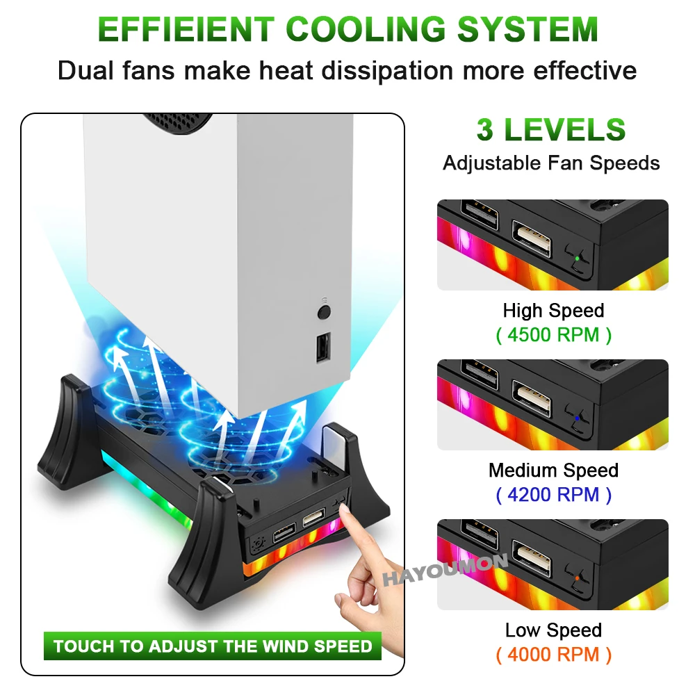 حامل وحدة تحكم الألعاب الأبيض  - مراجعة Console Cooling Fan وسعره