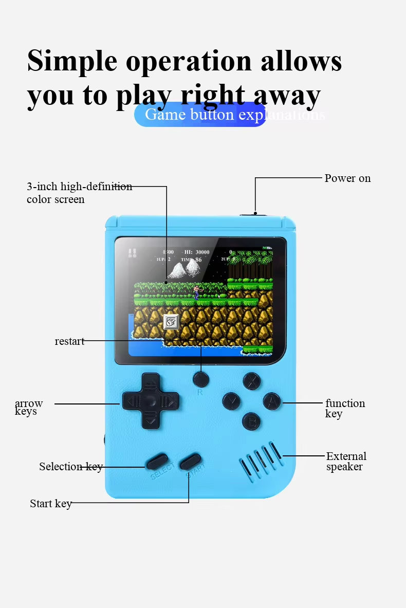 400 لعبة في 1 جهاز ألعاب محمول - مراجعة Gaming Console For Kids وسعره