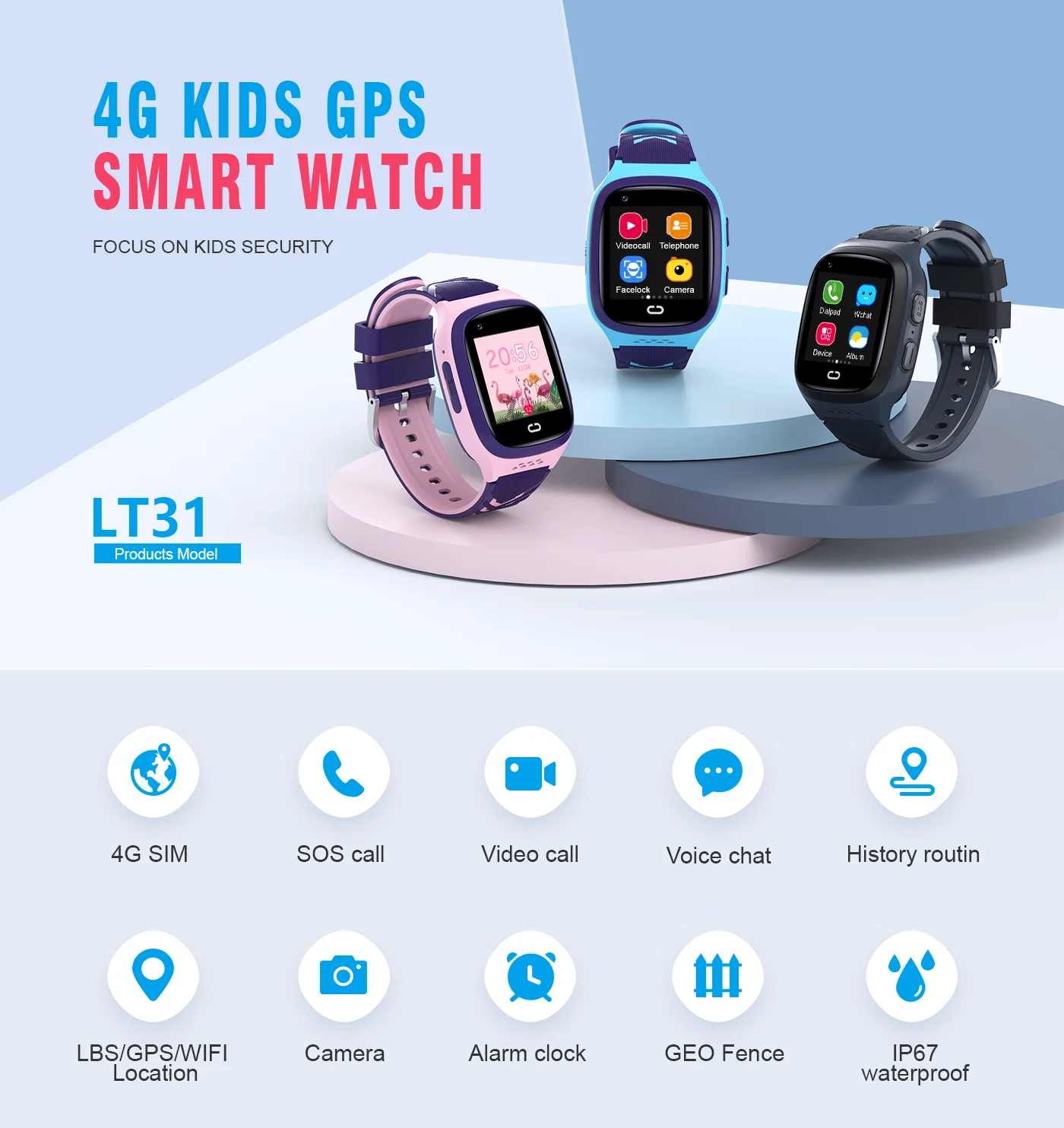 4G الاطفال Smartwatch SOS مقاو - مراجعة Gaming Console For Your Phone وسعره