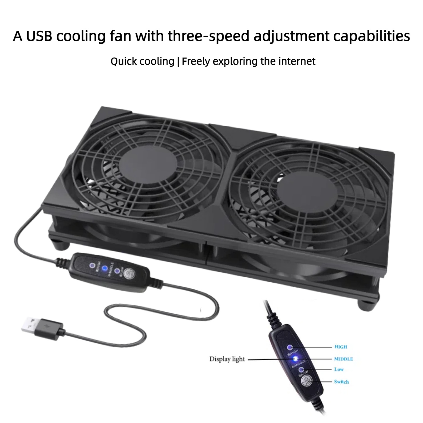 مروحة تبريد مزدوجة بمنفذ USB م - مراجعة Console Cooling Fan وسعره