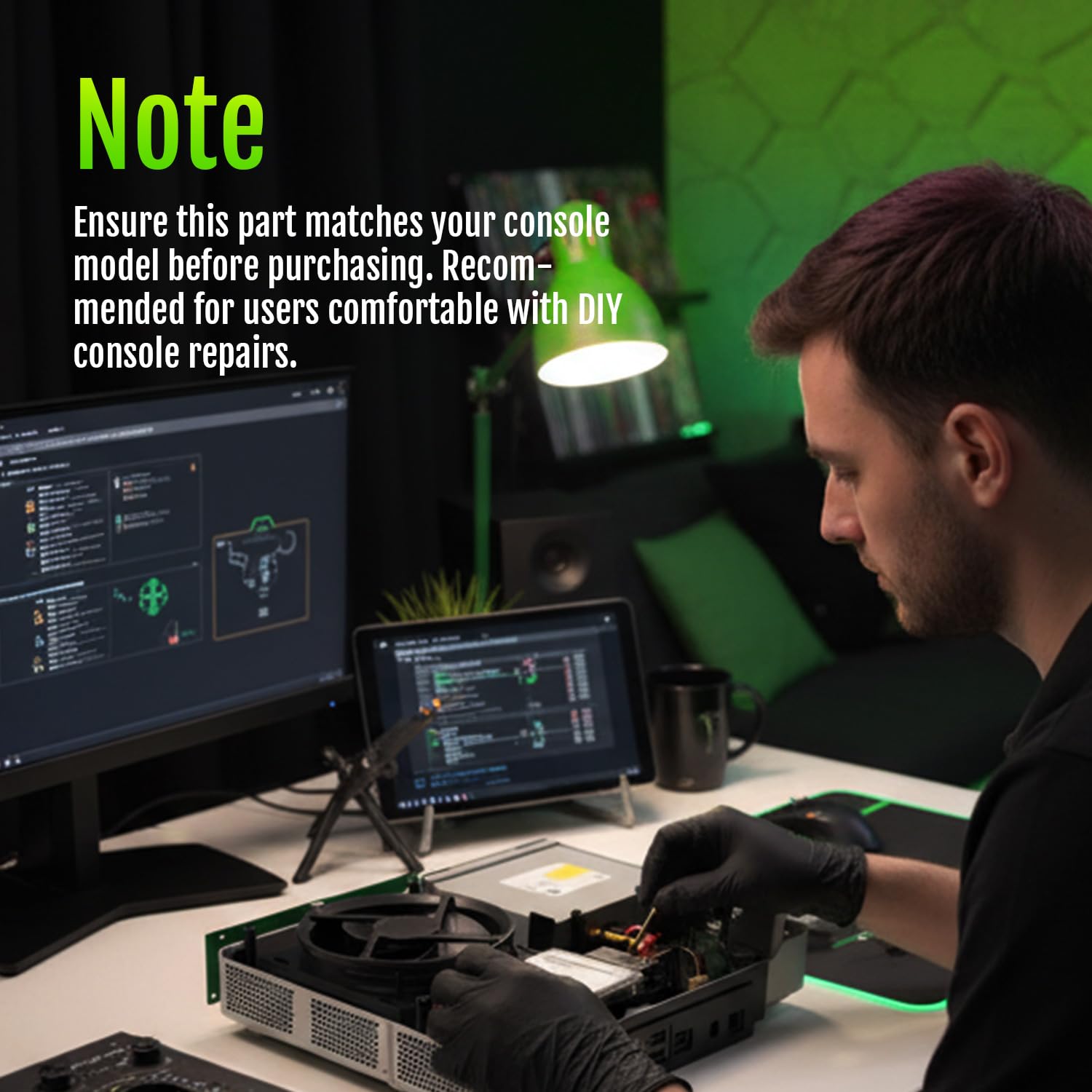 استبدال مروحة التبريد الداخلية - مراجعة Console Cooling Fan وسعره