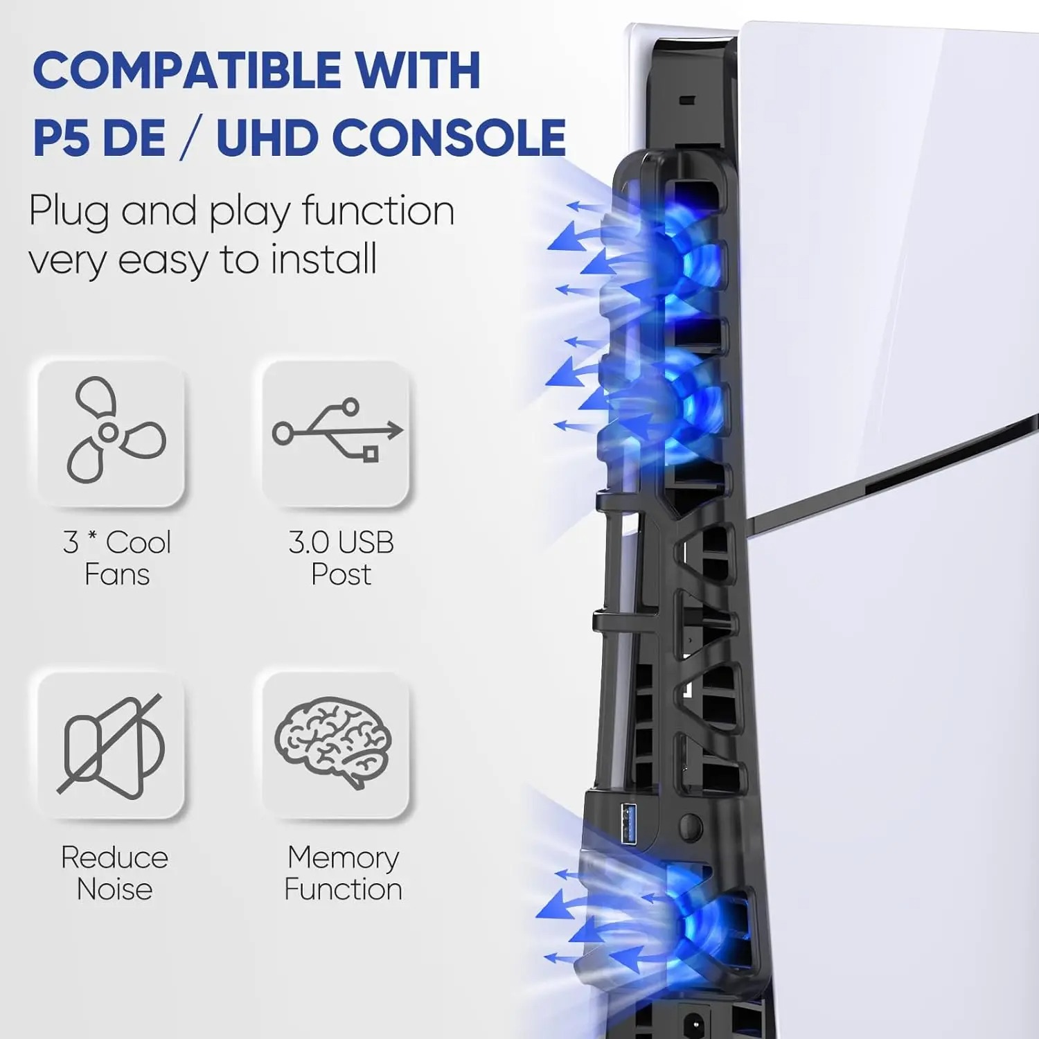 مروحة تبريد بثلاث سرعات لجهاز  - مراجعة Console Cooling Fan وسعره