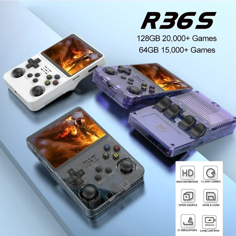 وحدة تحكم ألعاب محمولة R36S 12 - مراجعة Gaming Console For Kids وسعره