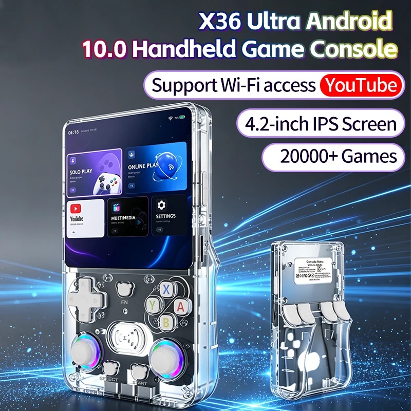 جهاز ألعاب محمول X36Ultra ريتر - مراجعة Handheld Gaming Console Youtube وسعره