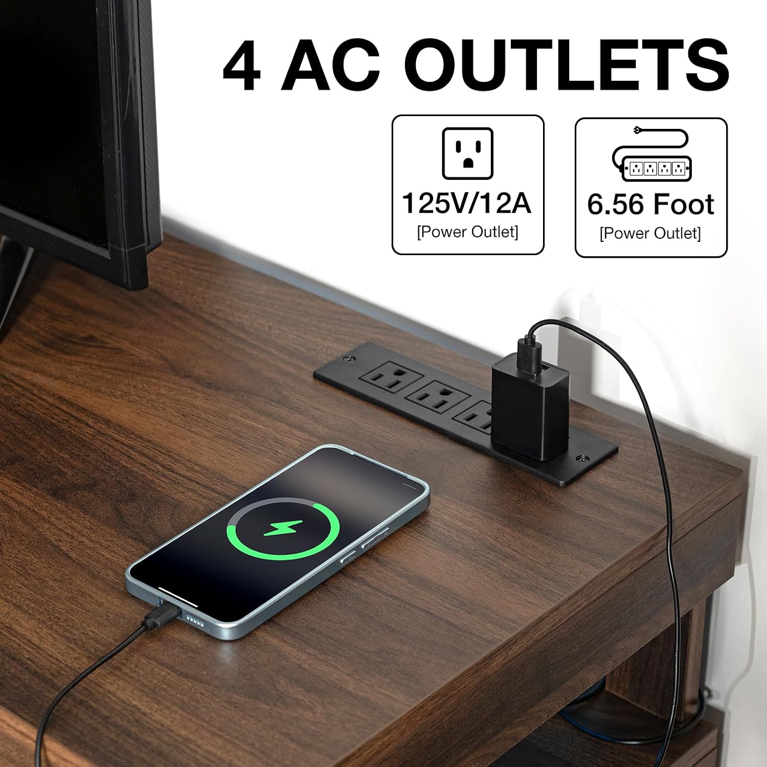حامل تلفزيون LED مع منافذ طاقة - مراجعة Gaming Console Cabinet وسعره