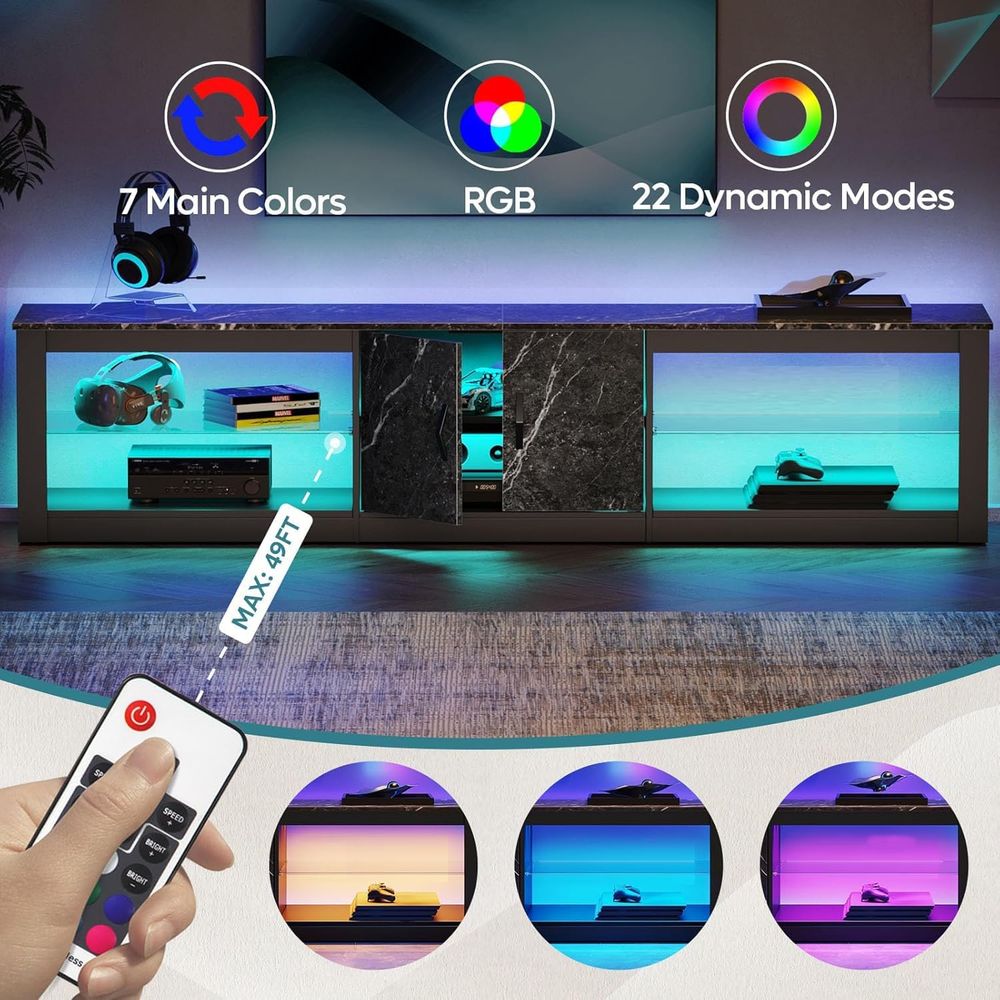 حامل تلفزيون 80 بوصة أو أجهزة  - مراجعة Gaming Console Cabinet وسعره