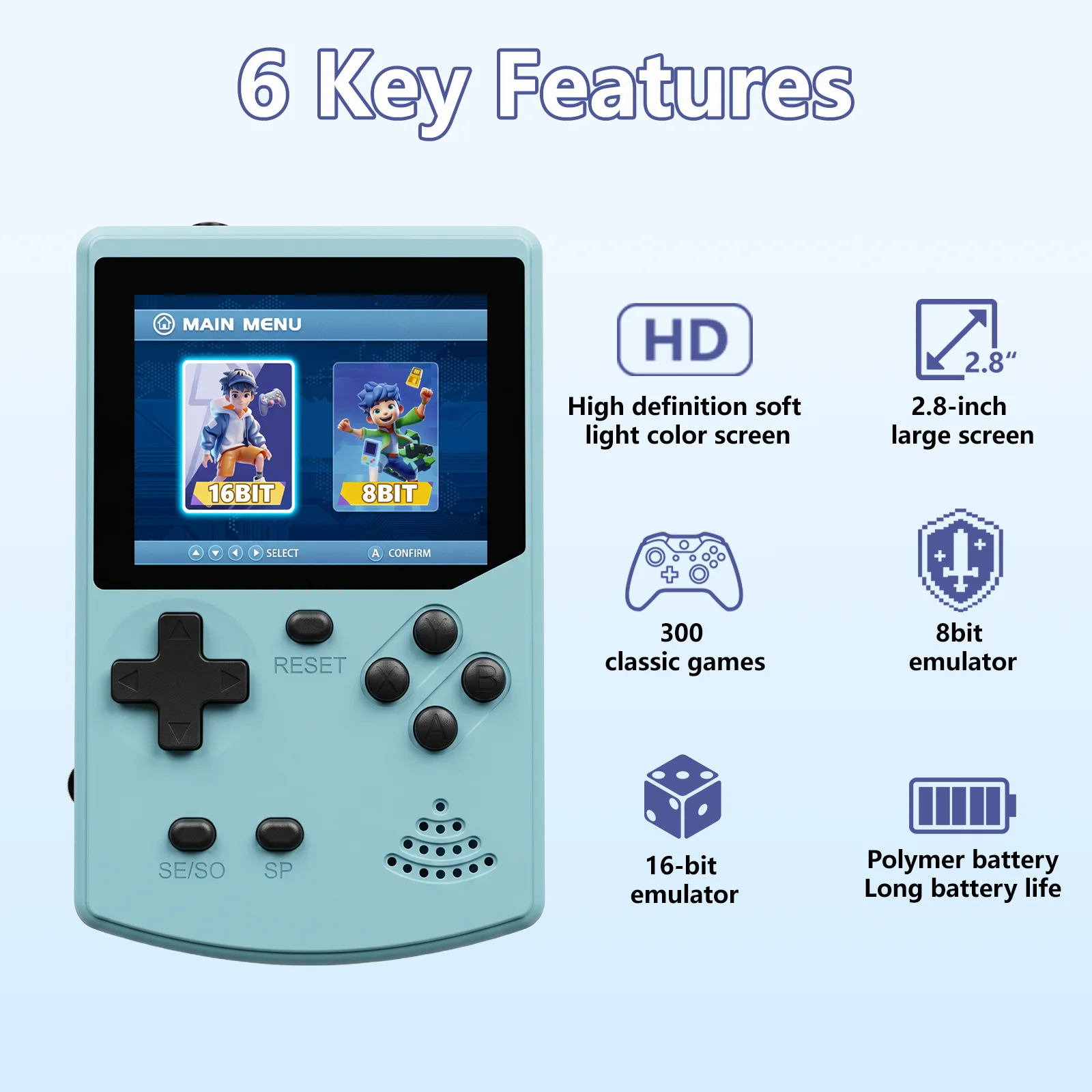 جهاز ألعاب محمول GAMINJA مع 30 - مراجعة Gaming Console For Kids وسعره