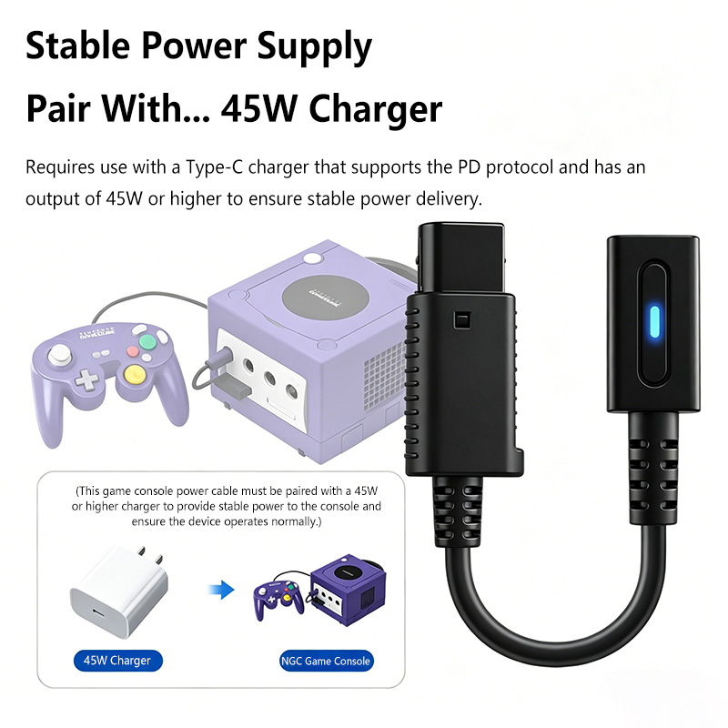 كابل شحن من النوع C بطول 12 سم - مراجعة Gaming Console Types وسعره