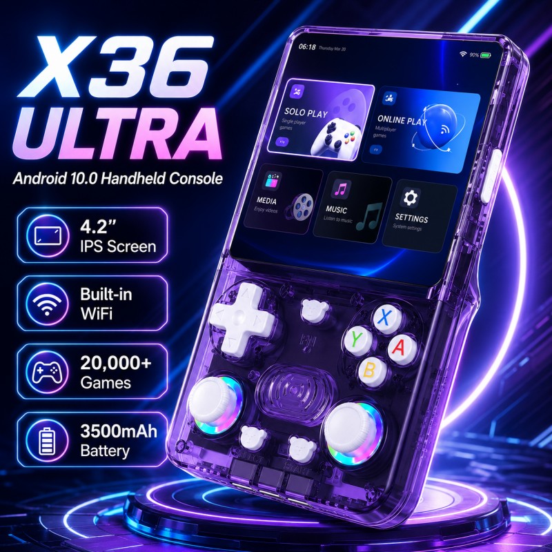 جهاز ألعاب محمول X36 Ultra بنظ - مراجعة Gaming Console Online وسعره