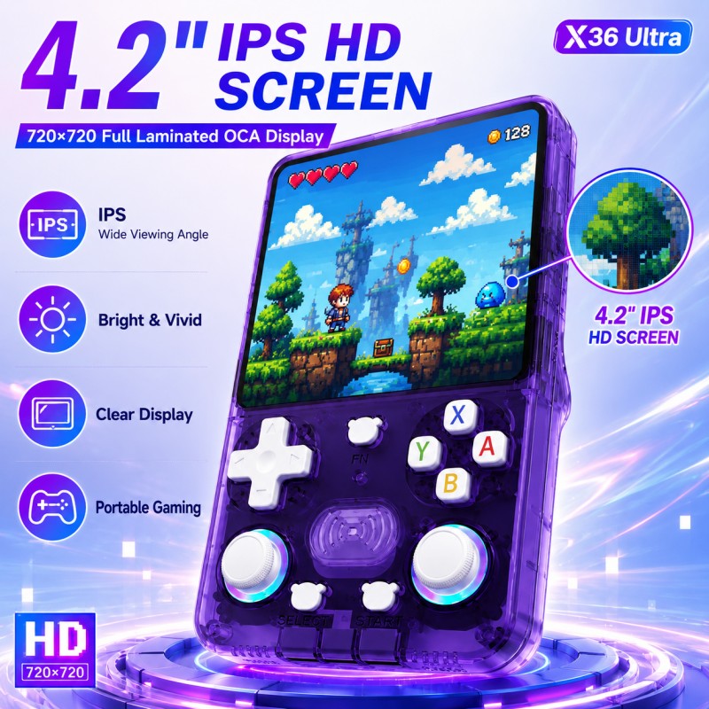 جهاز ألعاب محمول X36 Ultra بنظ - مراجعة Gaming Console Online وسعره