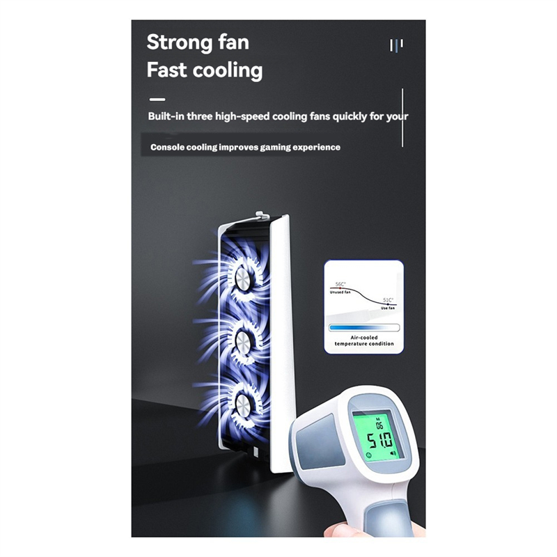 A23F-For PS5 مروحة التبريد مرو - مراجعة Console Cooling Fan وسعره